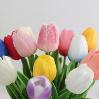 5/10Pcs Bouquet De Tulipes Artificiales PE Espuma Flores Falsas Para Decoración De Bodas Ceremonias Hogar Jardín Decoración De Fiesta - details 9