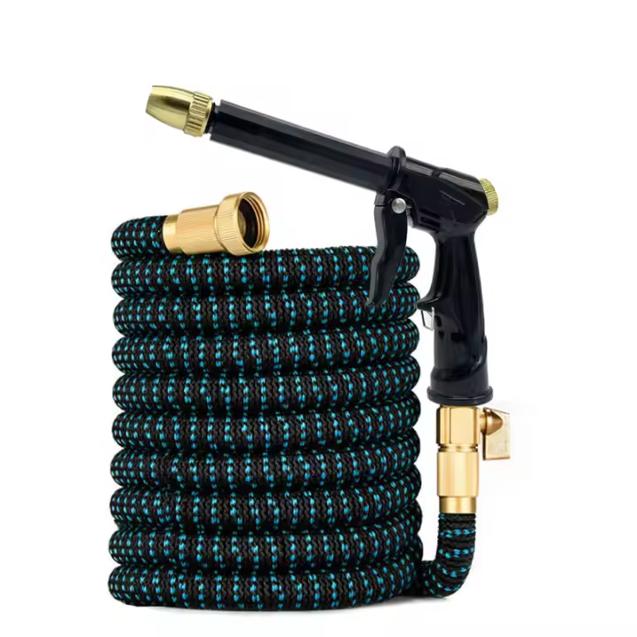 Garden Extendable Magic Hose Conveniente Pistola De Agua De Alta Presión 3/4 Estándar Herramienta De Riego Para Jardín - 1