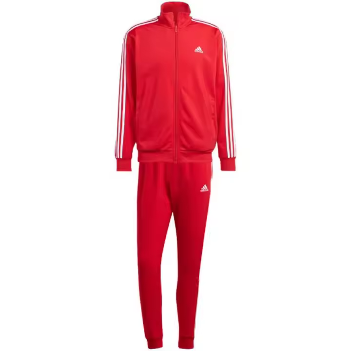 adidas Basic 3-Stripes Tricot Track Suit M IJ6056 – Conjunto deportivo con chaqueta y pantalón de tricot, diseño clásico con las 3-Stripes y materiales resistentes ideales para entrenamientos o uso diario. - 1