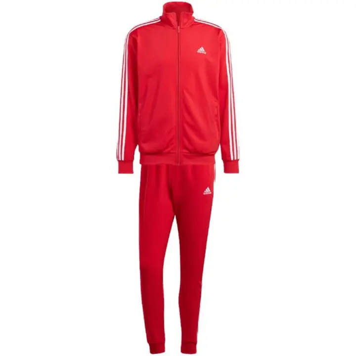 adidas Basic 3-Stripes Tricot Track Suit M IJ6056 – Conjunto deportivo con chaqueta y pantalón de tricot, diseño clásico con las 3-Stripes y materiales resistentes ideales para entrenamientos o uso diario. - 1