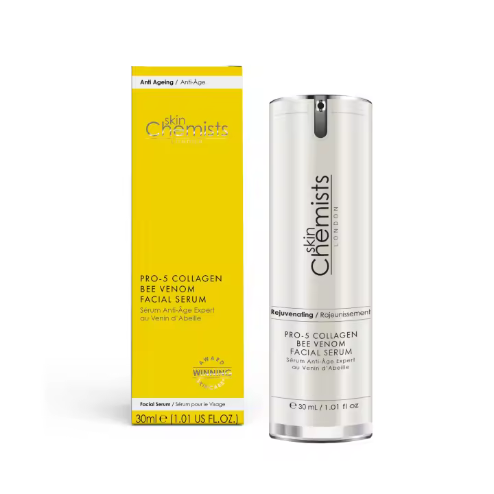 skinChemists Pro-5 Sérum Facial con Colágeno y Veneno de Abeja - 1