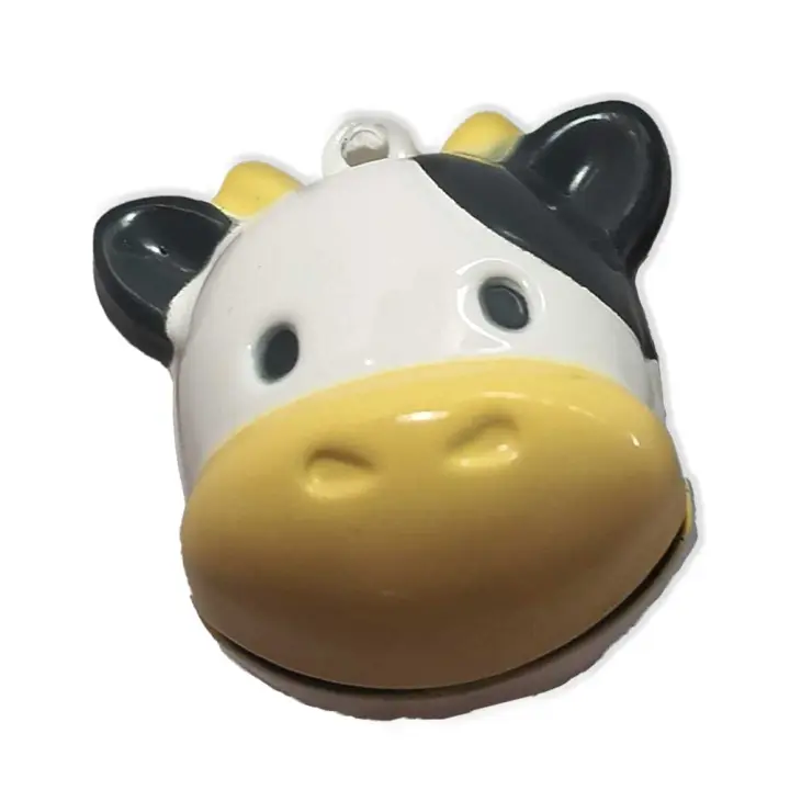 Cascabel Decorativo Metálico – Tamaño Mini – Bell – Animales Granja – Vaca – Cow – Música para tu Ropa y Complementos – 1,5 x 1,5 cm. – Moda The Happy Patch - 1