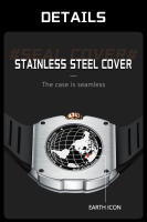 Reloj Deportivo Para Hombre 2024 LIGE Marca Top Lujo Reloj Militar Impermeable Cronógrafo De Cuarzo De Lujo Con Manos Luminosas Y Fase De La Luna - details 8