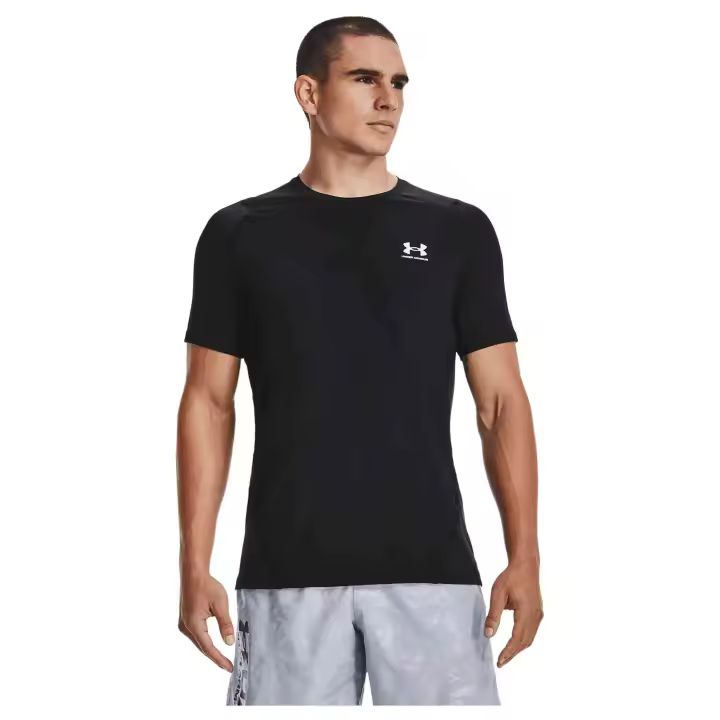 Camiseta de Manga Corta Under Armour Hg Armour Fitted para hombre en color negro - 1