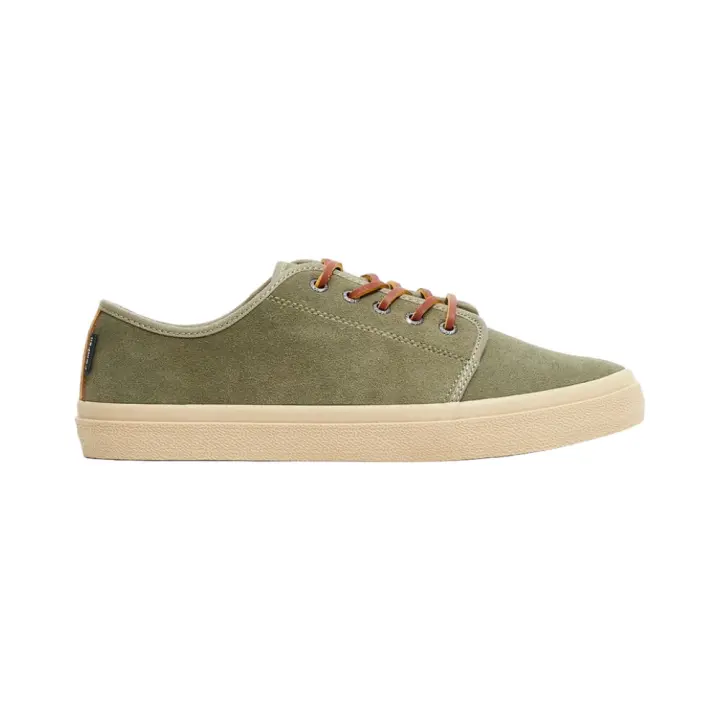 Zapatillas Verde de Piel Pompeii Higby V2 Suede Khaki Estilo Clásico - 1