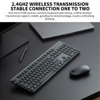 Teclado Y Ratón Inalámbricos Xiaomi 2024 Para Oficina 2.4GHz Portátiles Minimalistas Negros Con 104 Teclas USB Para Computadora - details 3