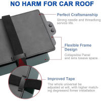 Extensor De Visera De Coche Antiglareante Ajustable Sombrilla Solar Universal Accesorios Interiores De Coche Material PU Y PC - details 11