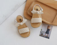Sandalias De Niña Con Lazo Y Tejido Suave Estilo Bohemio Clásico De Verano Antideslizantes Tobilleras Abiertas Para Niños - details 13
