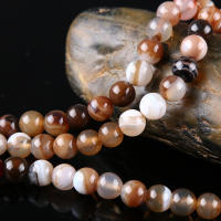 Bolas De Agate Natural Con Estampado De Café Para Hacer Joyas Pulseras Collares Y Aretes (Cordón No Incluido) - details 3