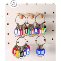 Anillos De Desgarro Con Placas De Nombre Transparentes Para Luggage Y Puertas De Ventana Cuentas De Llave De Plástico Y Metal Unisex - details 3