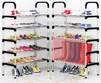 Zapatero estantes Organizadores de calzado de 3 5 8 niveles, accesorio estante organizador de zapatos,Zapatero sencillo de plástico multicapa, estante de almacenamiento de zapatos económico y resistente para el hogar - details 6
