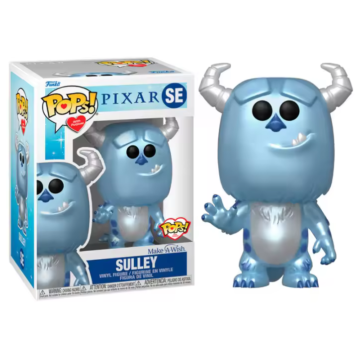 Figura Pop Disney Make A Wish Sulley Metallic-Figura de Vinilo Coleccionable - Idea de Regalo- Mercancia Oficial - Juguetes para Niños y Adultos - Movies Fans - Muñeco para Coleccionistas y Exposición - 1