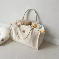 Versatile Canvas Parent Bag - Spacious Diaper & Youngsters Essentials Organizer with Multiple Carry Options, Perfect for Moms on the Go Gl - details 5