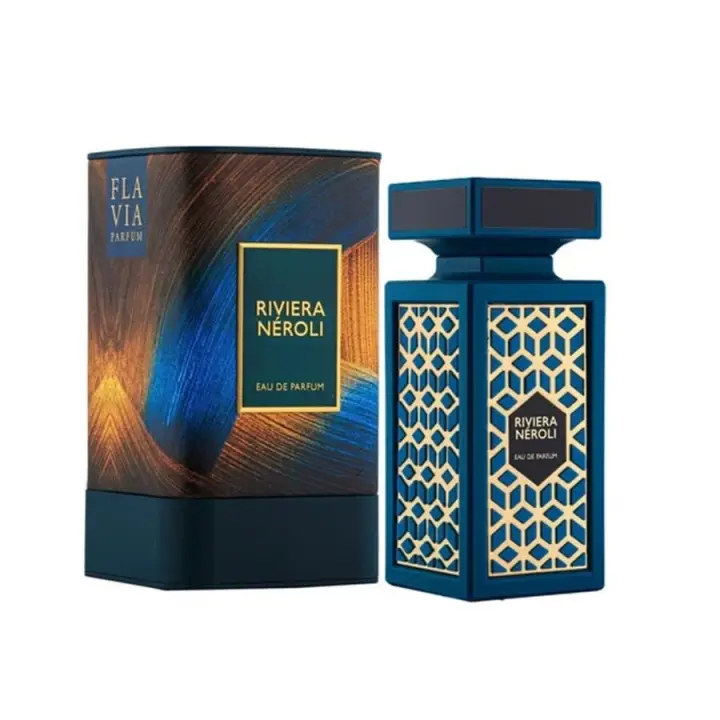 Perfume Árabe 100% Original – Flavia Riviera Neroli Eau de Parfum Unisex 90ml | Elegancia, Exclusividad y Frescura Mediterránea - 1