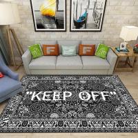 Alfombra No Esmerilada Antideslizante Absorbente De Agua Resistente a Manchas Para Sala De Estar Dormitorio Decoración Del Hogar Moderna Polyester 100% - details 4