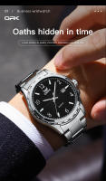 Reloj De Hombre OPK 6031 Resistente Al Agua Digital Con Espejo Luz Estelar Acero Inoxidable Movimiento De Cuarzo Automático - details 11