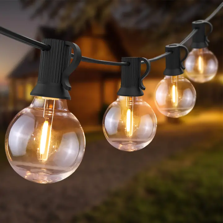 Luz De Cadena De Fairy LED Para Boda Y Navidad Globos Retro De Jardín Y Fiesta Exterior Longitud De 9M/15M Incluye Bombillas - 1