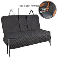 Funda Para Asiento De Coche Para Perros Impermeable Protector De Asiento De Coche Con Respaldo Para Viajes Con Funda Para Asiento Central Para Todos Los Razas De Perros Y Gatos - details 0