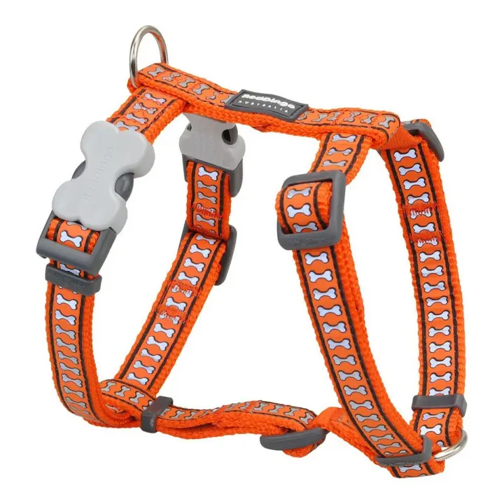 Red Dingo Arnés para Perro Red Dingo Hueso Reflectante 46-76 cm Naranja - 1