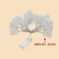 Lámpara De LED Para Ramadan 1pc Transparente Con Botella De Aceite Decoración De Fiesta De Eid Al-Fitr En Exteriores Y Hogar Luz De Cadena Para Celebraciones Islámicas - details 12