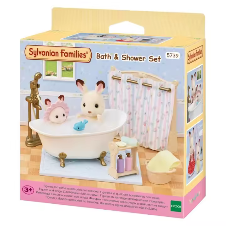 Epoch Sylvania Set de Baño y Ducha Casa de muñecas 5739 - 1