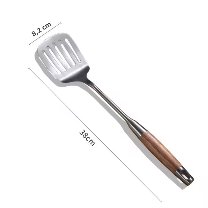 Conjunto De Utensilios De Cocina Leeseph 304 Acero Inoxidable Tamizante Cuchara De Sopa Y Servidor De Pasta Tres Piezas Herramientas Ecológicas Para Cocina - 1