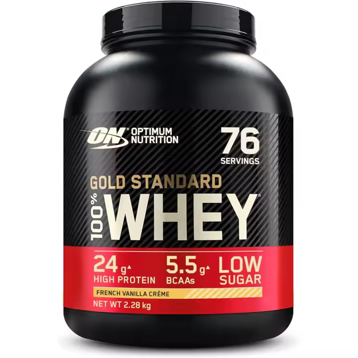 Optimum Nutrition 100% WHEY GOLD STANDARD 2,27Kg Proteina de gran pureza con una cantidad reducida de grasas e hidratos de carbono. - 1