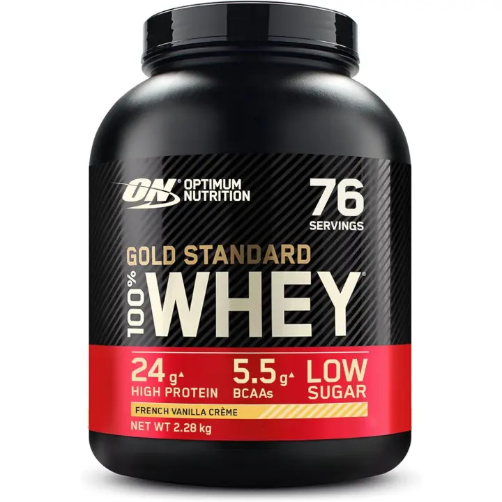 Optimum Nutrition 100% WHEY GOLD STANDARD 2,27Kg Proteina de gran pureza con una cantidad reducida de grasas e hidratos de carbono. - 1