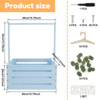 Cesta De Almacenamiento Para Bebé De Madera Con Manija Cesta De Regalo Multifuncional Para Niños Y Niñas Nuevos Padres Decoración De Baño Y Dormitorio - details 12