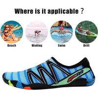 Agua Zapatos Calcetines, hombres mujeres rápido seco deporte Zapatos, Aqua Zapatos para nadar yoga playa Correr Natación surf buceo - details 1