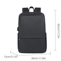 Mochila clásica de nailon para hombre, morral resistente al agua de negocios, de calidad, con carga USB, para ordenador portátil - details 26