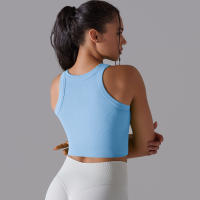 Sujetador Deportivo De 2 Niveles Para Mujer Sexy Yoga Alta Soporte Impacto Deporte Ropa Interior Correr Secado Rápido Top Deporte Gimnasio Con Almohadillas - details 11