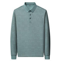 Camisa Polo Para Hombre Casual De Largo Cuello En Color Sólido Moda Transpirable Cómoda Versátil Top Poliéster Cuatro Estaciones - details 18