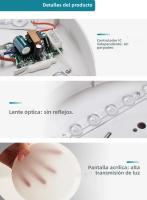 Lámpara De Techo LED Moderna Con Sensor De Movimiento 20W 30W 40W 110V 220V Luz Inteligente Para Sala De Estar Instalación Suelta Material PC Y PVC - details 7