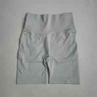 Shorts De Yoga Para Mujer Deporte Cortas De Cintura Alta Sin Costuras Para Gimnasio Y Ciclismo Elevador De Glúteos Fitness - details 6