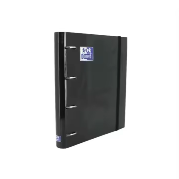 CARPETA 4 ANILLAS OXFORD EUROPEANBINDER 100 HOJAS CON RECAMBIO Y GOMA LIGERA 5x5 - 1
