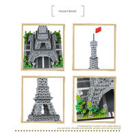 Bloques De Construcción Creativos 3585PCS De La Torre Eiffel Modelos Arquitectónicos Famosos De París Juguetes De Crea Micro Para Niños Y Adultos - details 2