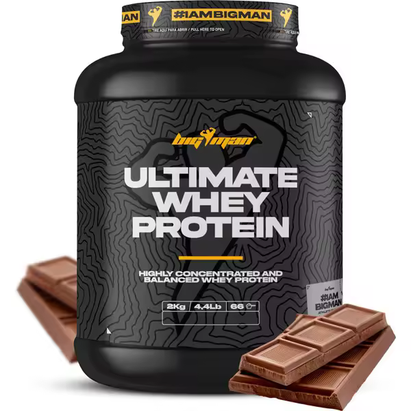 Bigman Ultimate Whey Protein 2Kg Fresa - Proteína en Polvo para Desarrollo y Recuperación Muscular - 1