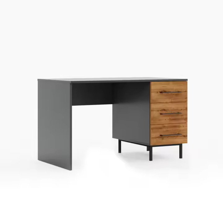 Salida Volga, Alglomerado de Melamina, Antracita, 120x60x75 cm - 1