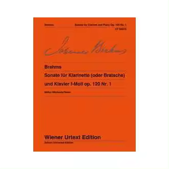 BRAHMS J. - SONATA FA m URTEXT - OP.120 Nº1 CLARINETE Y PIANO- - 1