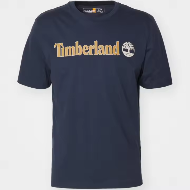 Camiseta de Manga Corta Linear, Marca Timberland, Variedad de color y talla, Para Hombre - 1