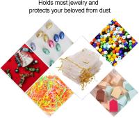 100 Bolsas de Organza Blancas para Gift y Joyas - Bolsitas de Tela - details 2