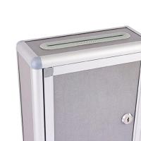 Caja De Donación Multifuncional De Aluminio Ligero Y Duradero Con Marco De Acero Inoxidable Para Hotel Negocios Y Uso Doméstico Caja De Correo Con Cerradura Para Exterior - details 4