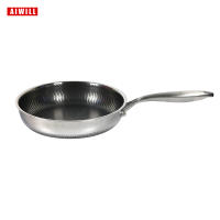 Sartén De Frying AIWILL De Acero Inoxidable 316/304 Calidad Cocina No Adhiere Para Freír Carne Electroestufa Universal 28cm - details 5