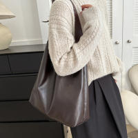 Bolso De Hombro Para Mujer De Cuero PU Vintage Gran Capacidad Casual Bolso Cruzado De Moda Bolsos Tote De Compras - details 1
