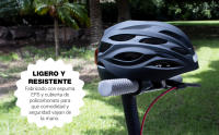 CoolBox Casco para Patinete Eléctrico o Bicicleta con Luces LED Frontal y Trasera. Ligero, Resistente y Transpirable. Talla L - details 2