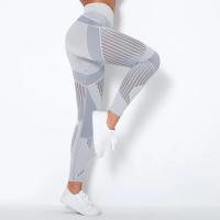 New Seamless Knitted Pants Quick Drying Hollow Yoga Fitness Pants High Waist Hip Lifting Tight Leggins Push Up Dropshipping - details 2