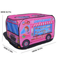 Carpa De Juego Para Niños Y Niñas Interior Ice Cream Con Piscina De Bolas Oceánicas Plegable Casa De Juegos Para Princesas Material De Poliéster Edad Recomendada 0-3 Años - details 5
