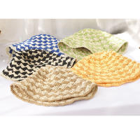 Nueva Gorra De Paja Para Mujer 2024 Sombrero De Redigrid Protección UV Visera Sol Para Playa Gorra De Verano Casual Estilo Campaniform - details 7
