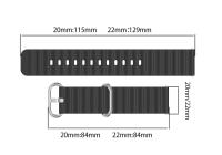 Correa De Silicona Para Reloj Samsung Galaxy Watch 4 5 6 Strap pro Classic Active 2 Gear S3 Amazfit GTS/2/2e/3/4 GTS2 20mm 22mm - details 2